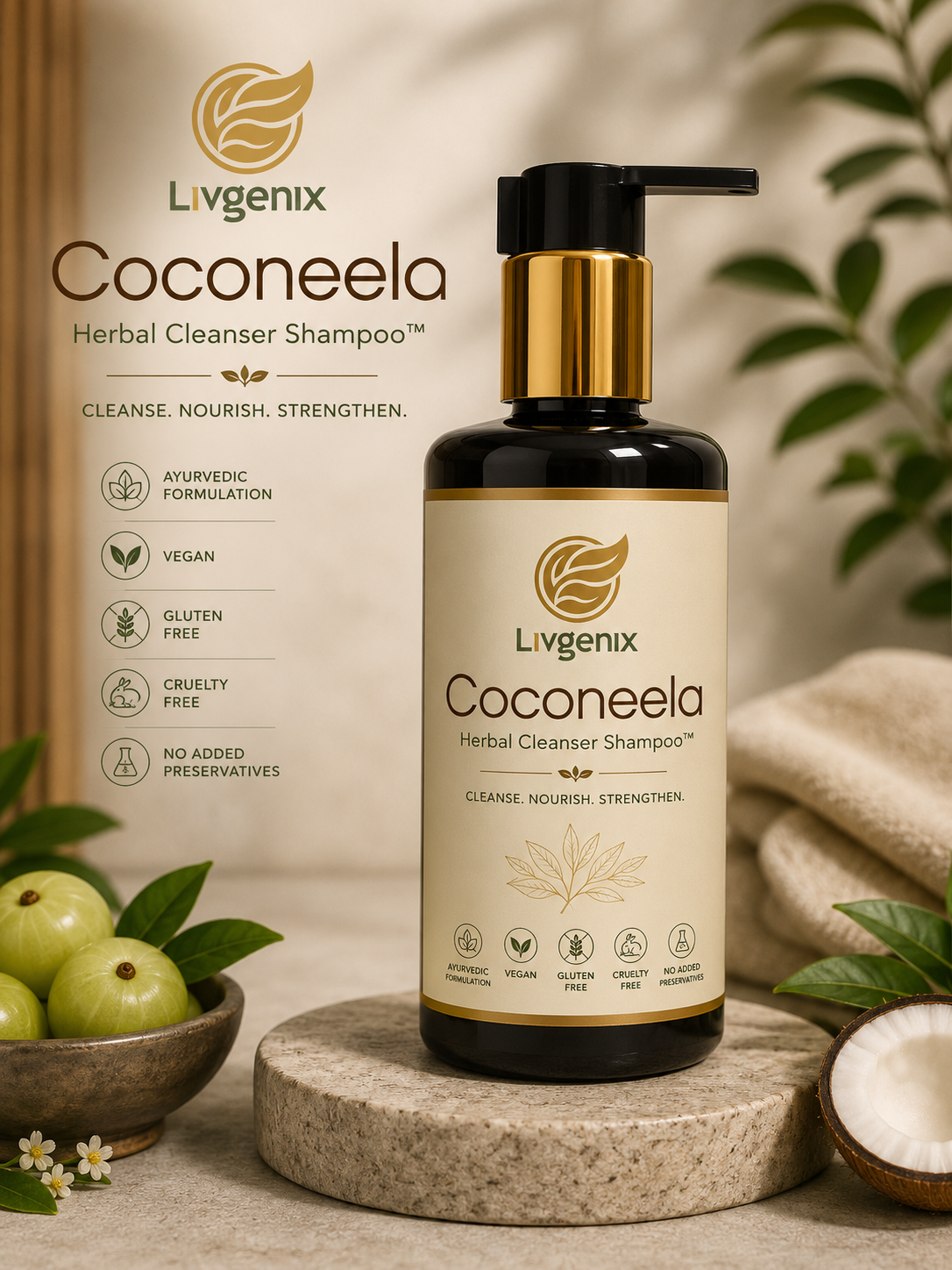 Coconeela Herbal Cleanser Shampoo™